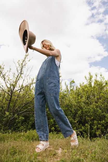Madeline Jumpsuit in Medium Wash FINAL SALE
