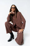 Tacie Wide Leg Pants in Brown