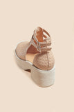 Elizabeth Heeled Sandals in Tan FINAL SALE