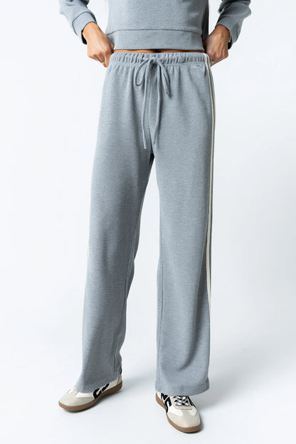 Kourtney Waffle Knit Pants in Grey