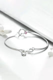 Heart Charm Bracelet in Sterling Silver