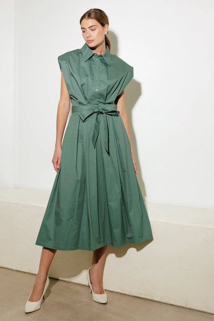 DEEPER CONNECTION DROP SHOULDER DRESS