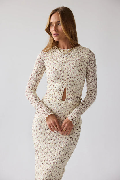 Reggie Floral Top in Multi