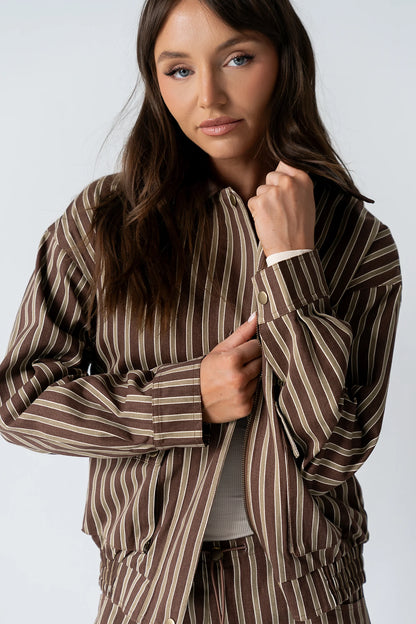 Carla Striped Utility Jacket FINAL SALE