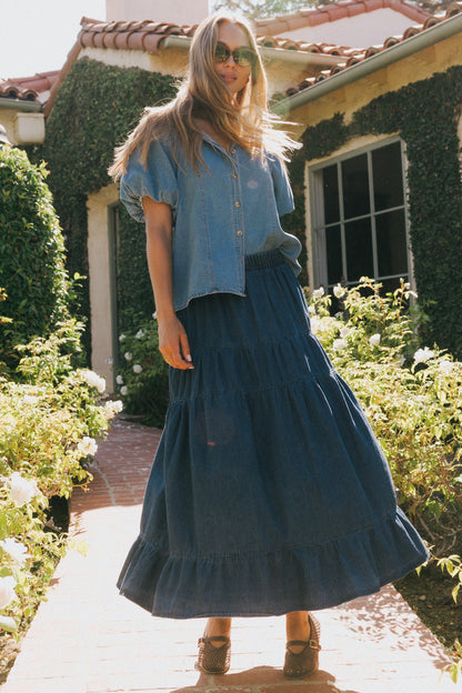 Lisa Tiered Maxi Skirt FINAL SALE