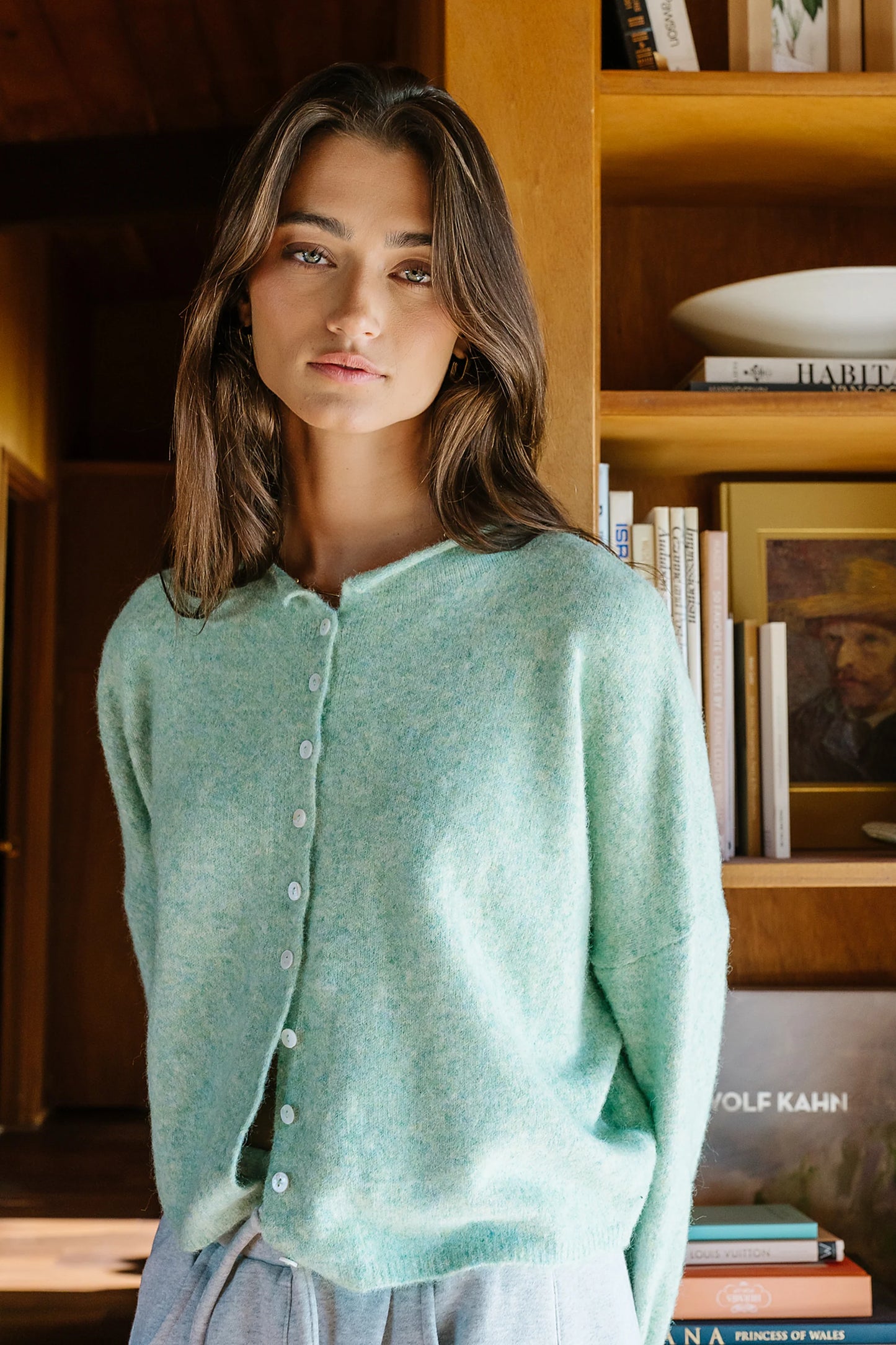Maci Cardigan in Seafoam FINAL SALE