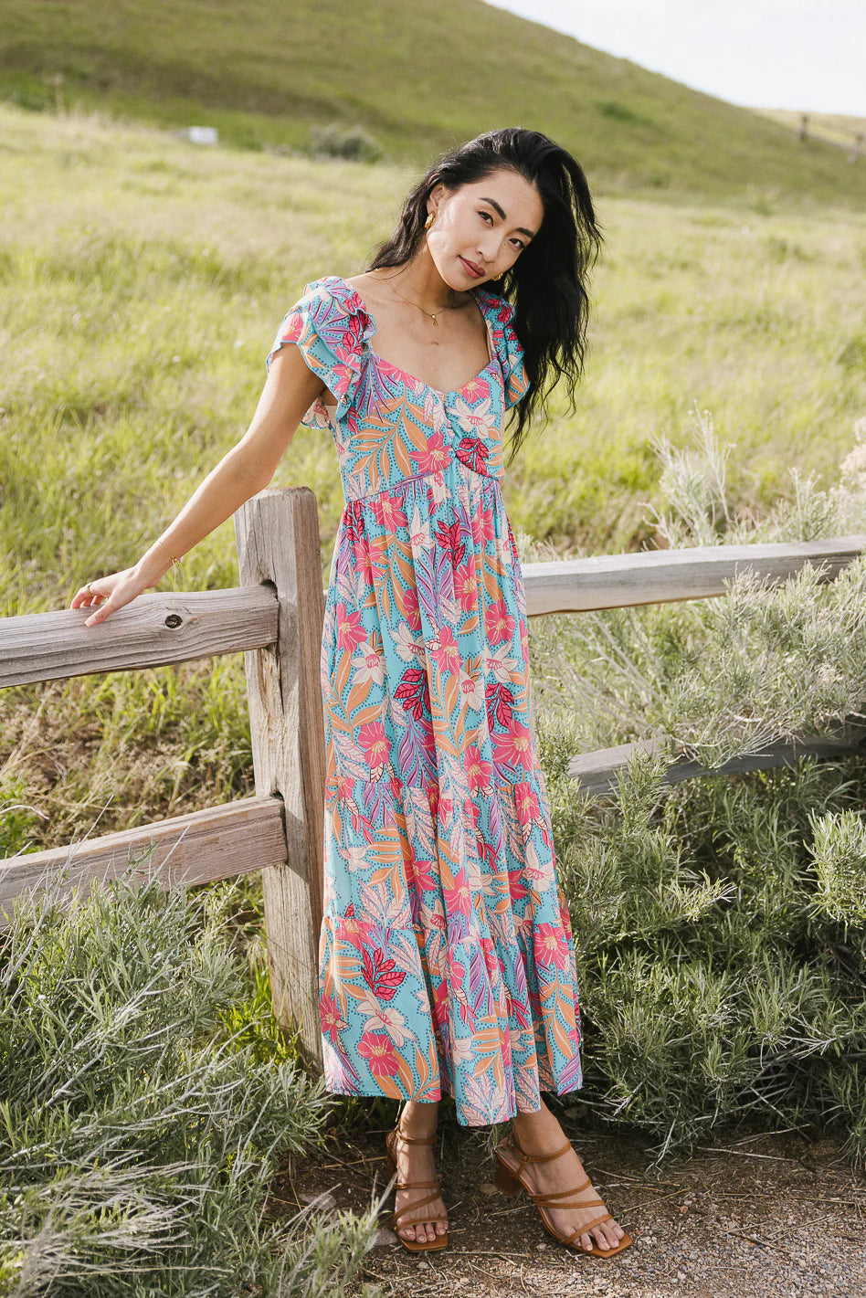 Skipper Tropical Midi Dress FINAL SALE