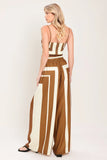 LUXE COAST BROWN IVORY TOP PANT SET