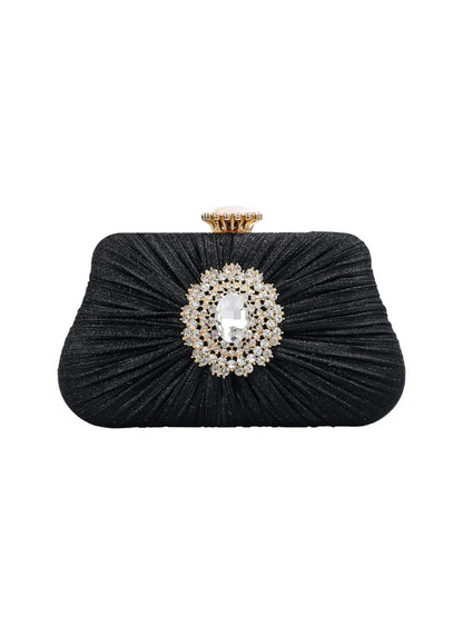 Womens Large Rhinestone Evening Clutch Bags