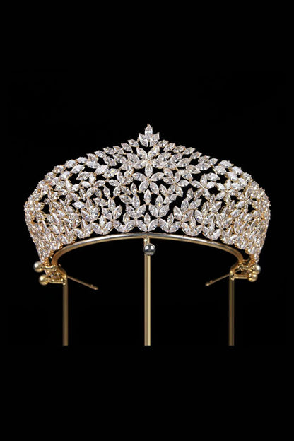 Vintage Zircon Wedding Crown