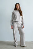 Mickey Wide Leg Jogger in Taupe