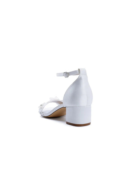Floral Embellished Block Heel Sandal
