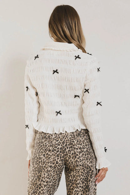 Leonora Blouse in White FINAL SALE