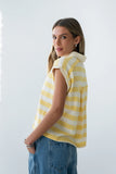 Larene Collared Striped Tank