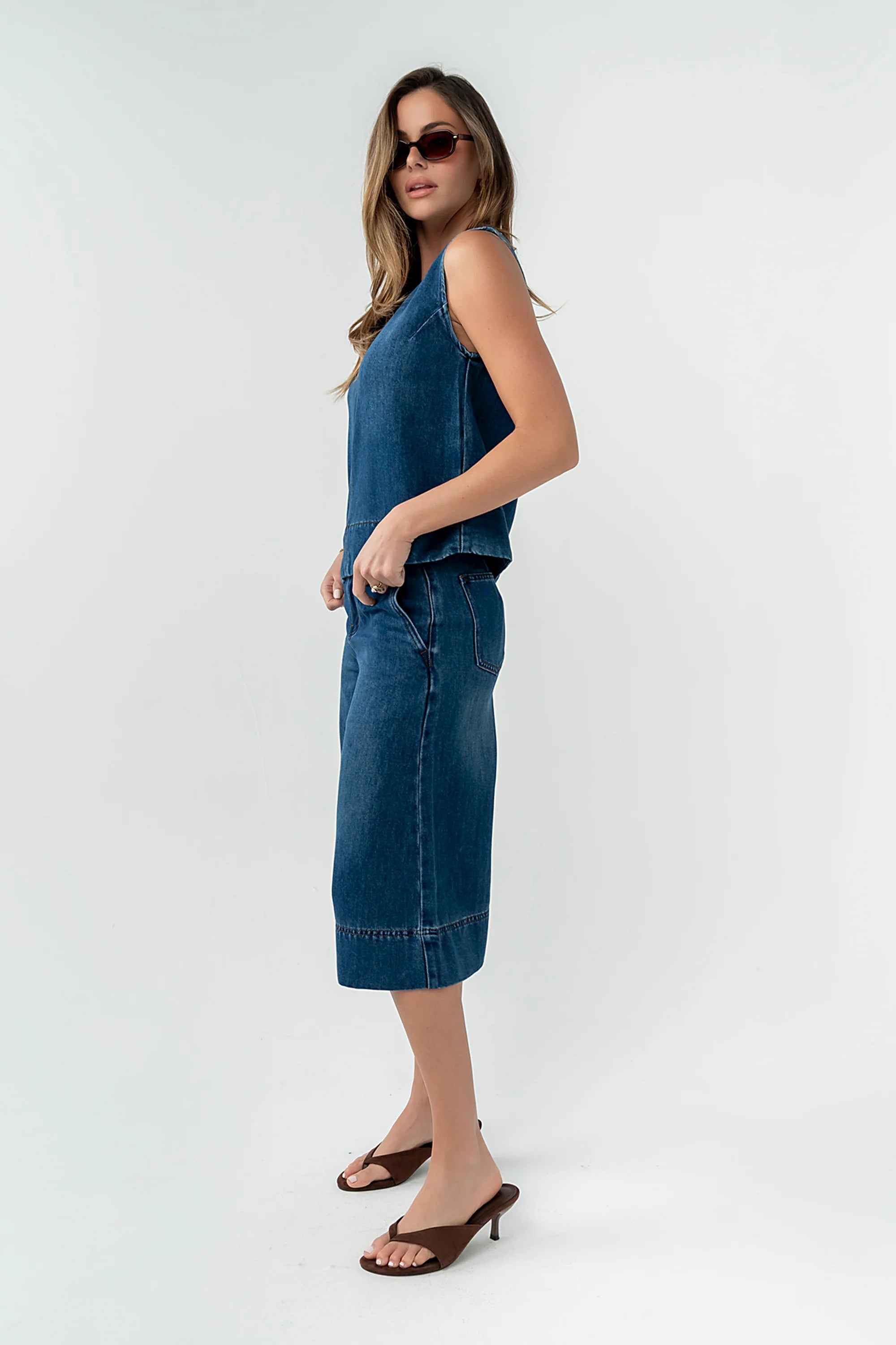 Alix Denim Culottes