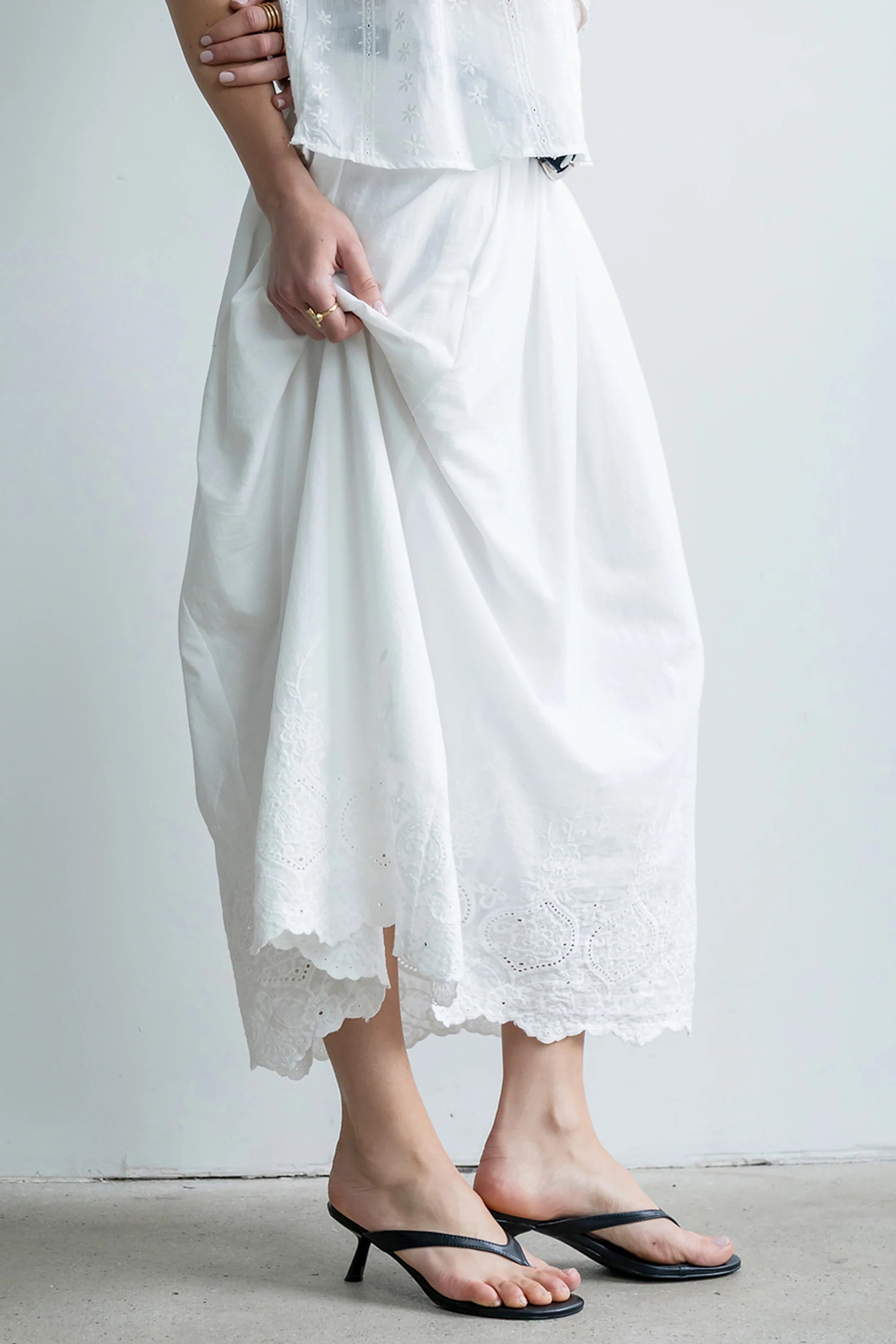 Chloe Embroidered Maxi Skirt