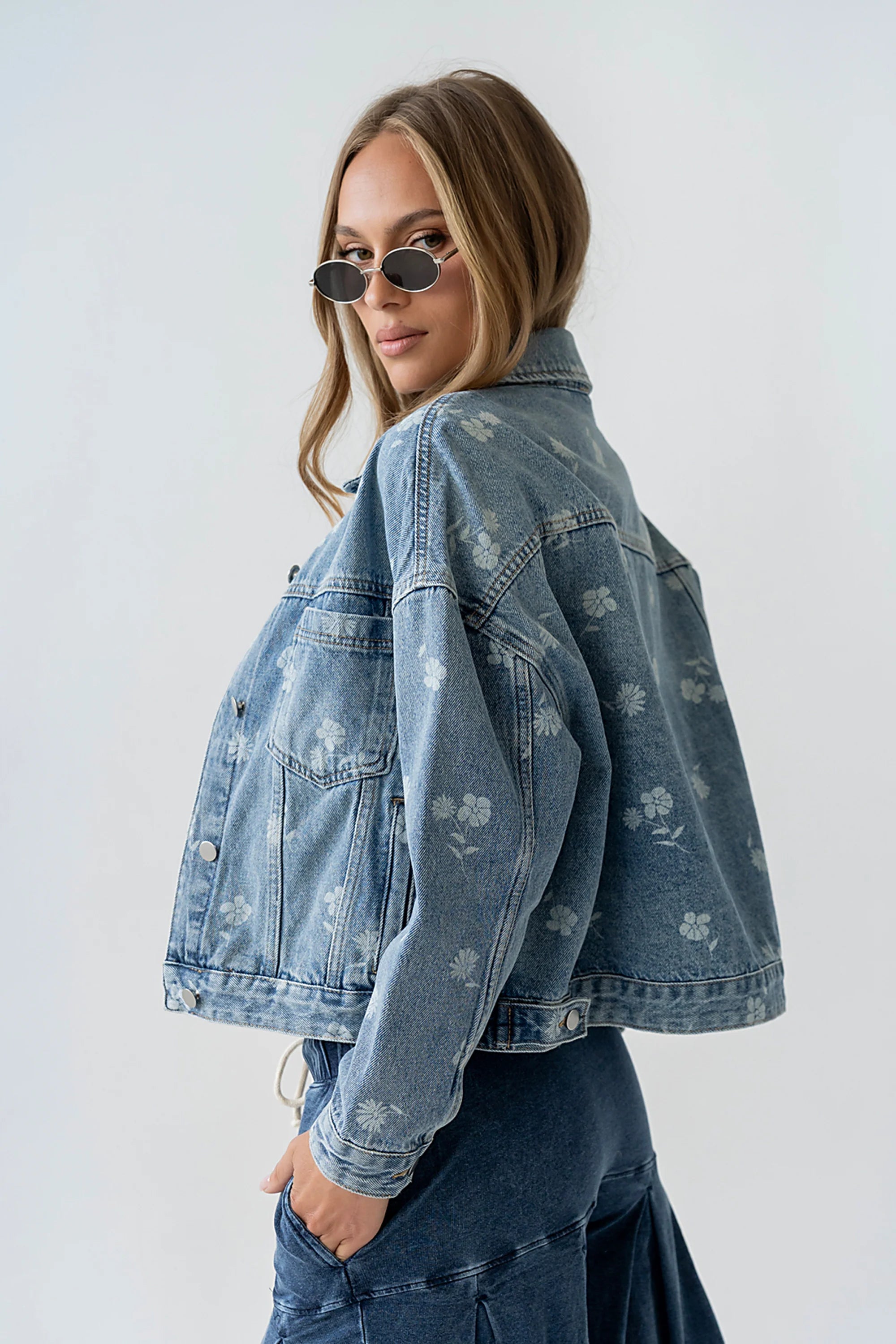 Carla Floral Denim Jacket