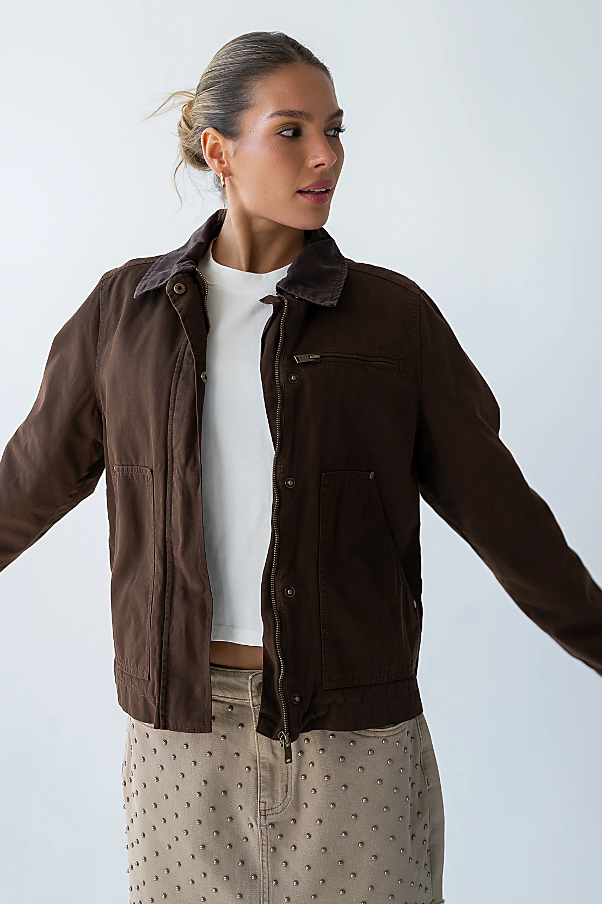 Ember Barn Jacket in Brown