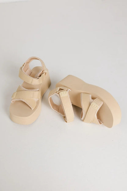 Seychelles Serenade Platform Sandals in Tan FINAL SALE