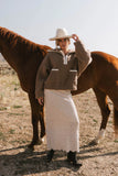 Nanet Crocheted Maxi Skirt in Natural FINAL SALE