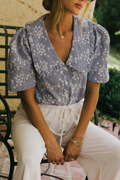 Amari Gingham Blouse FINAL SALE