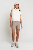 Ginny Fur Vest in Ivory