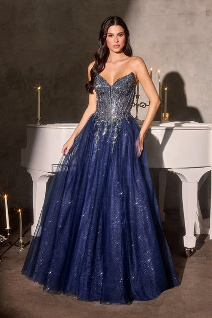 Jolia Gown A Line Corset Tulle Dress