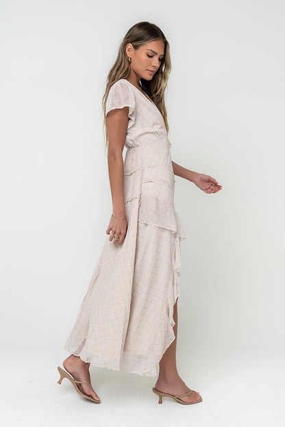 Mindy Plaid Maxi Dress