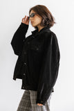 Sarah Corduroy Jacket in Black FINAL SALE
