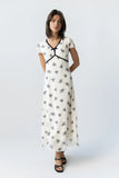 Neo Mesh Maxi Dress in Ivory