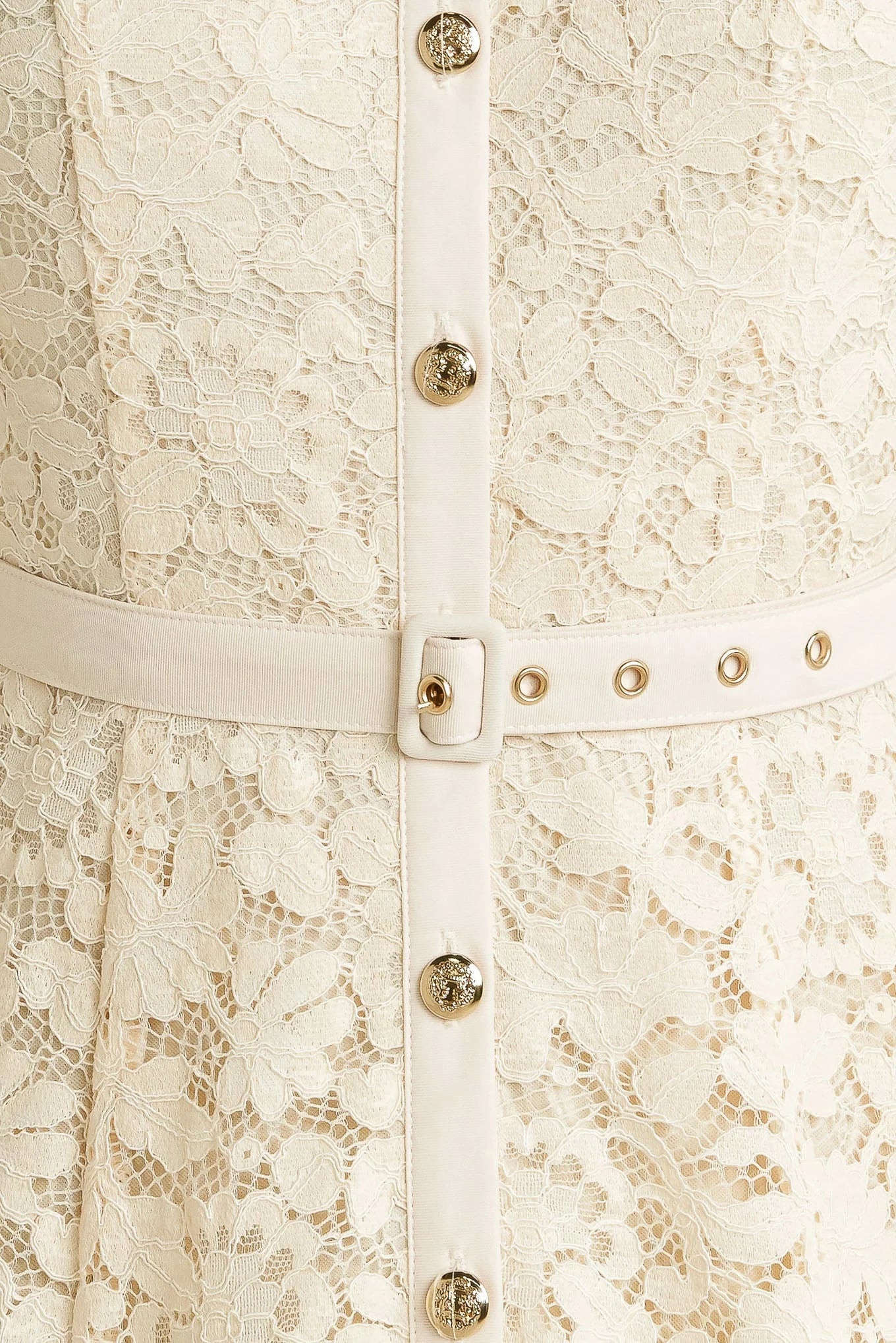 PURELY ROMANTIC LACE MIDI DRESS