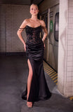 Remington Gown Strapless Beaded Corset Evening Dress