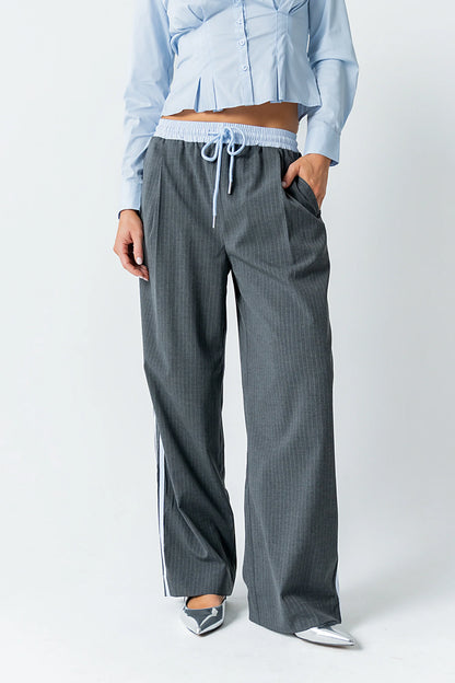 Connor Contrast Wide Leg Pants