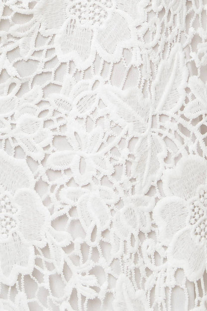 FOREVER YOURS WHITE LACE BRIDAL JUMPSUIT