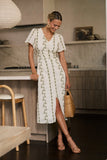 Emmy Embroidered Midi Dress