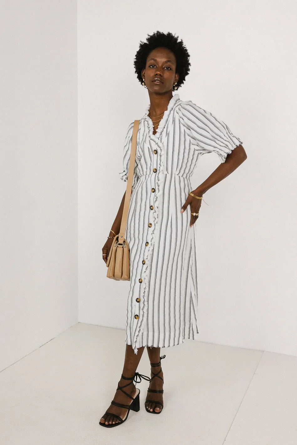 Bextor Striped Midi Dress FINAL SALE