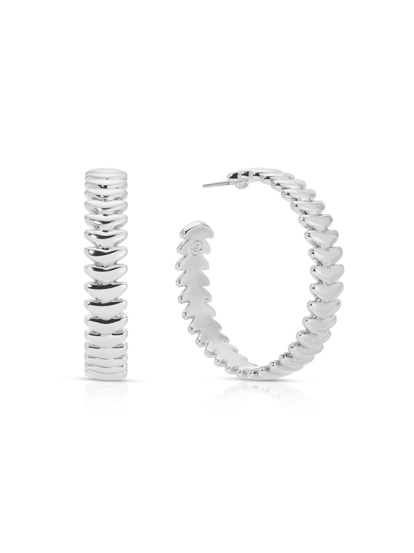 Large Metal Moderna Hoops