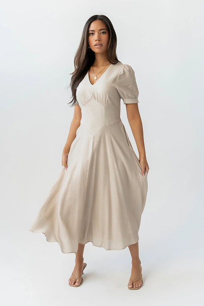 Ulani Polka Dot Midi Dress