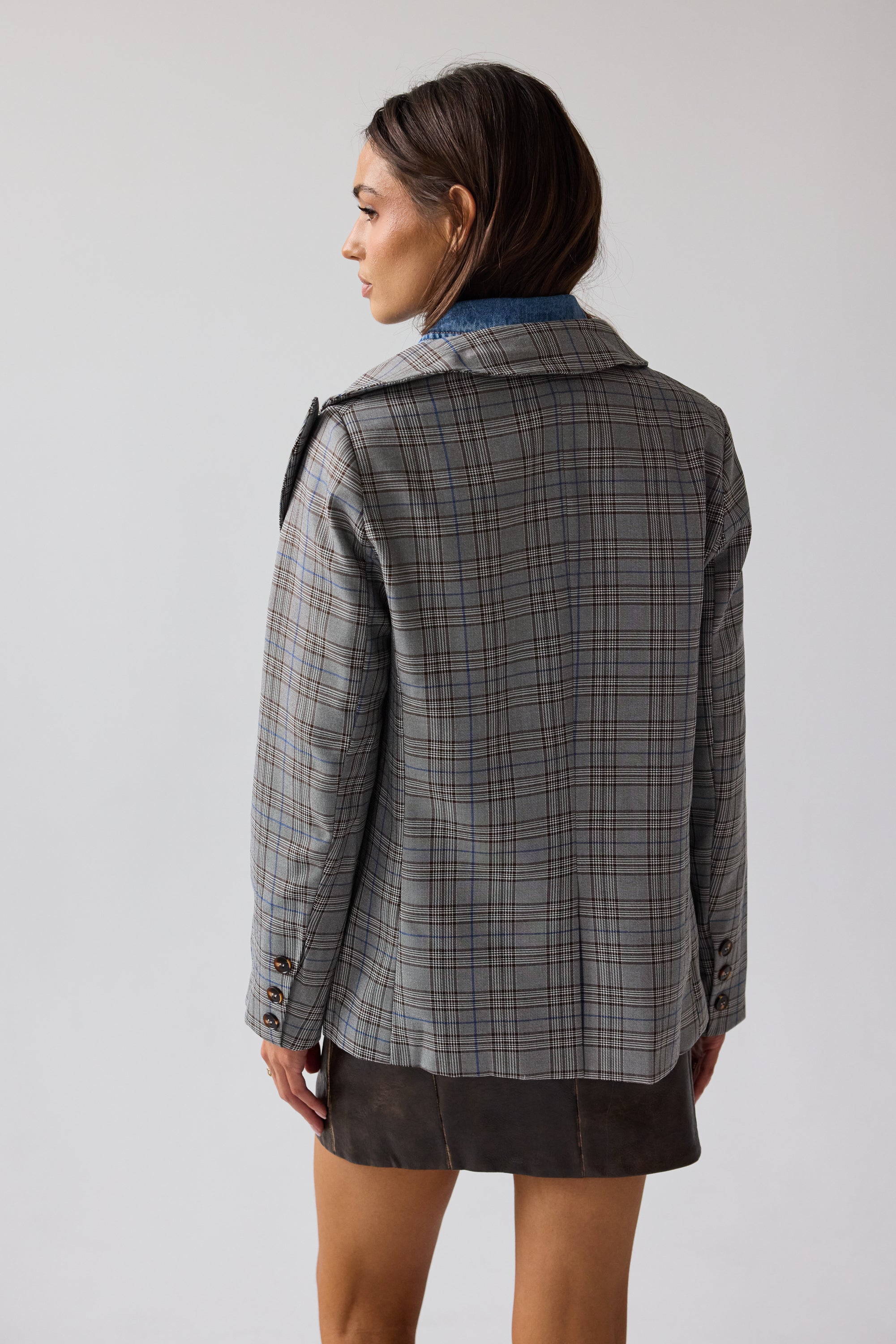 Daniel Mixed Media Blazer