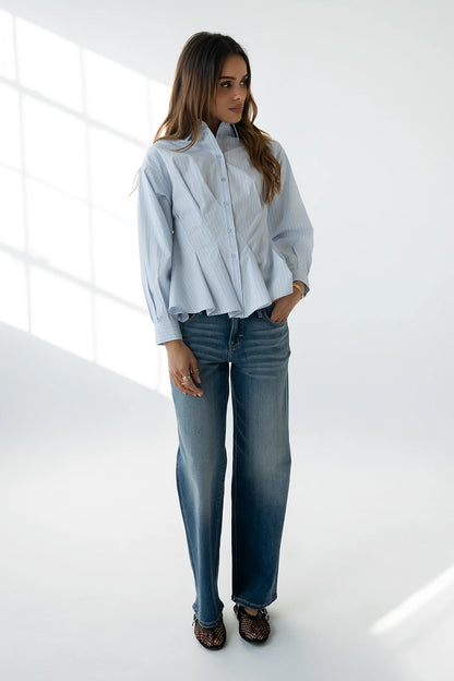 Hadley Striped Button Up