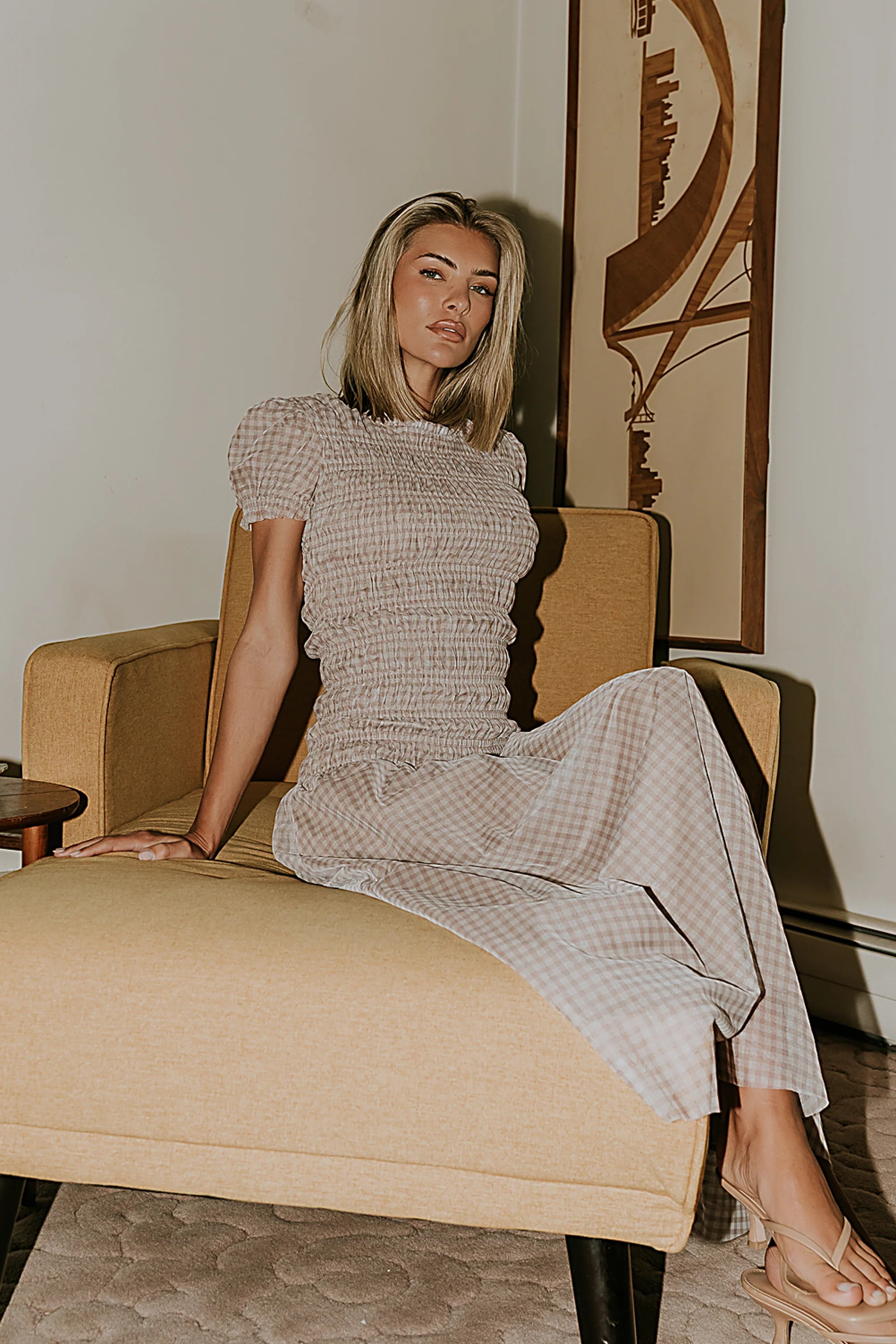 Daisy Gingham Maxi Dress FINAL SALE