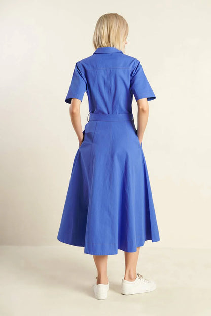 THE ESSENTIAL SHIRT DRESS BLUE