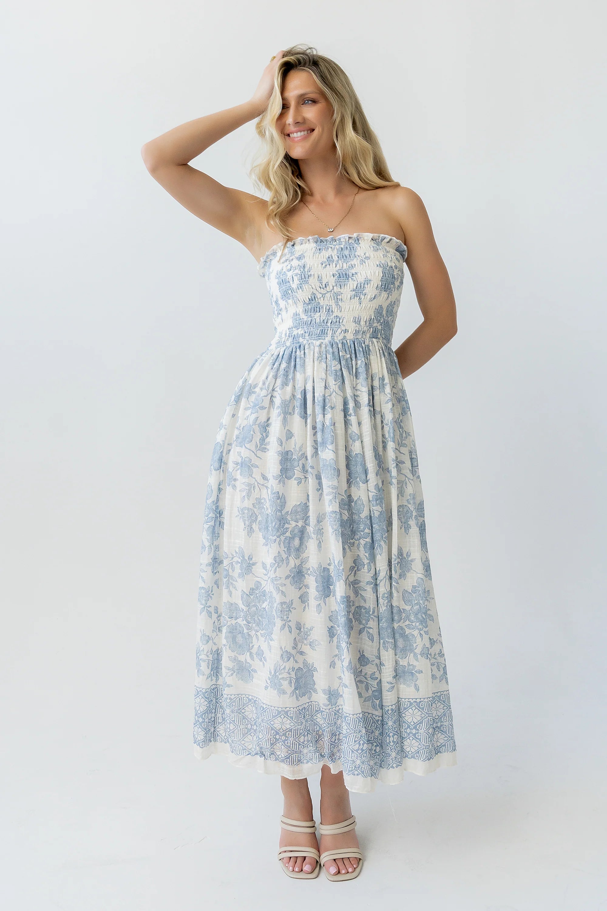 Kamry Strapless Midi Dress