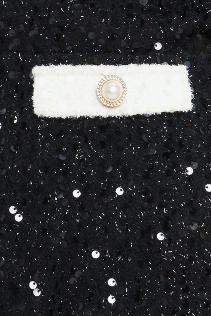 MIDNIGHT GLAM SEQUIN MINI DRESS