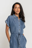 Sherry Denim Midi Dress