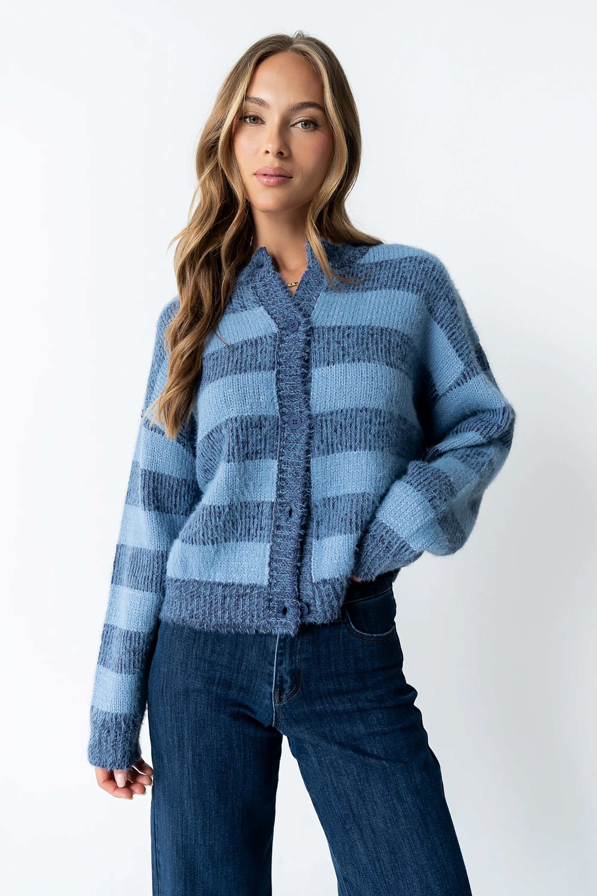 Russel Oversized Sweater in Blue
