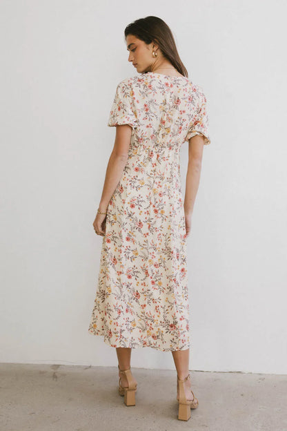 Ainsley Floral Midi Dress FINAL SALE