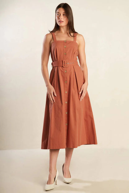 CALIFORNIA DREAMING BUTTON DOWN DRESS