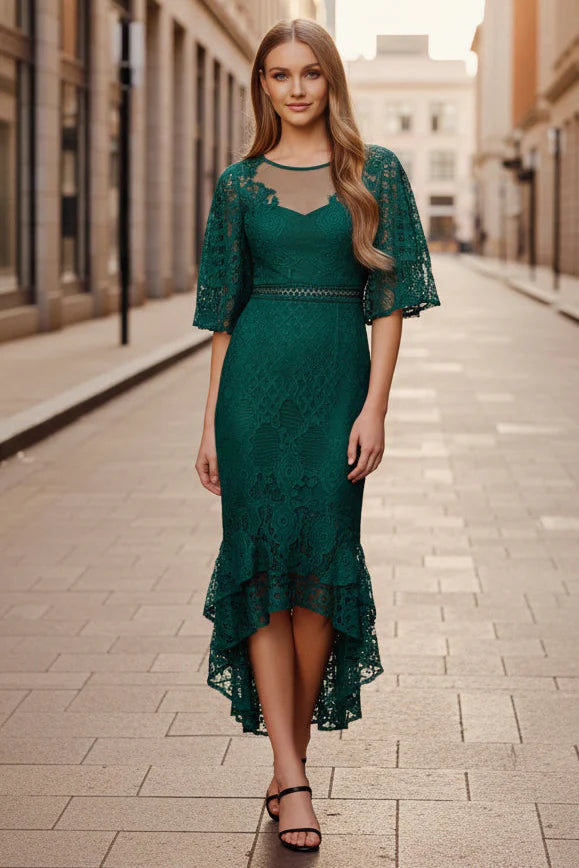 Reyna Dress Emerald
