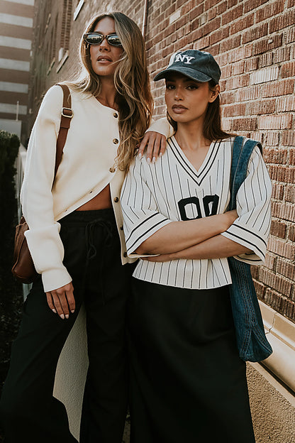 Debbie Ribbed Sweater in Ivory FINAL SALE